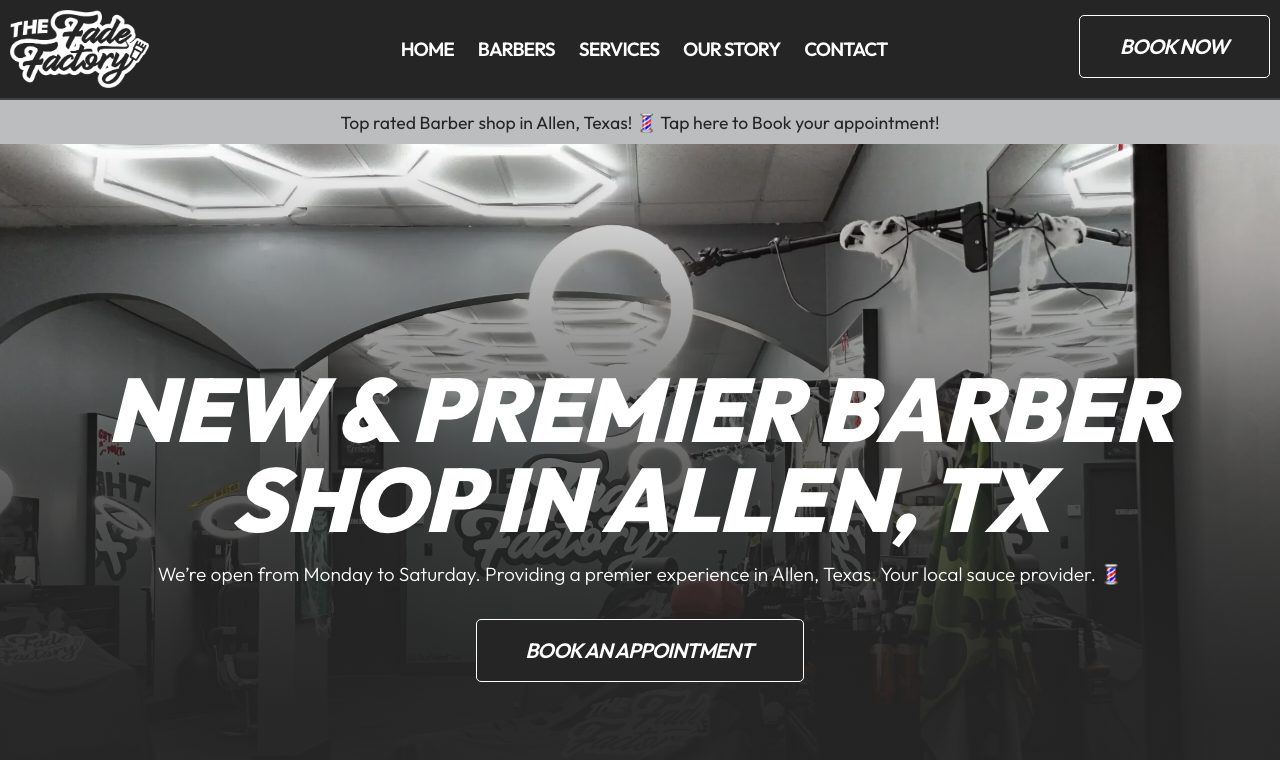 The Fade Factory barbershop's new website